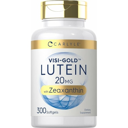 Carlyle Lutein and Zeaxanthin 20mg | 300 Softgels | Eye Health Vitamins | Non-GMO & Gluten Free Supplement