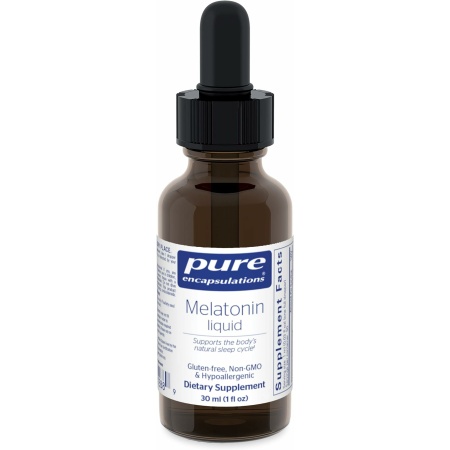 Pure Encapsulations Melatonin Liquid | Hypoallergenic Supplement Supports The Body's Natural Sleep Cycle | 1 fl. oz.