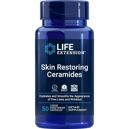 Life Extension Skin Restoring Ceramides, 50 Veg Capsules