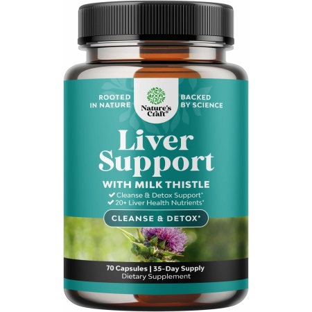 Liver Cleanse and Detox & Repair Formula - Herbal Liver Support Supplement with Milk Thistle Dandelion Root & Artichoke Extract for Liver Health - Silymarin Milk Thistle Liver Detox Capsules