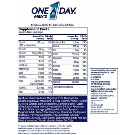 One A Day Men's Multivitamin 300 Tablets