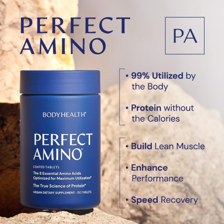 BodyHealth PerfectAmino Essential Amino Acids Supplement, 150 Capsules