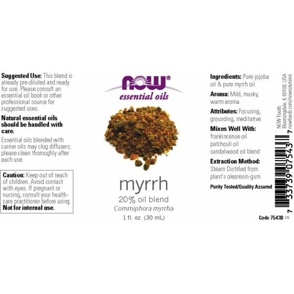 NOW Myrrh Essential Oil Blend , 1-Ounce - Image 2