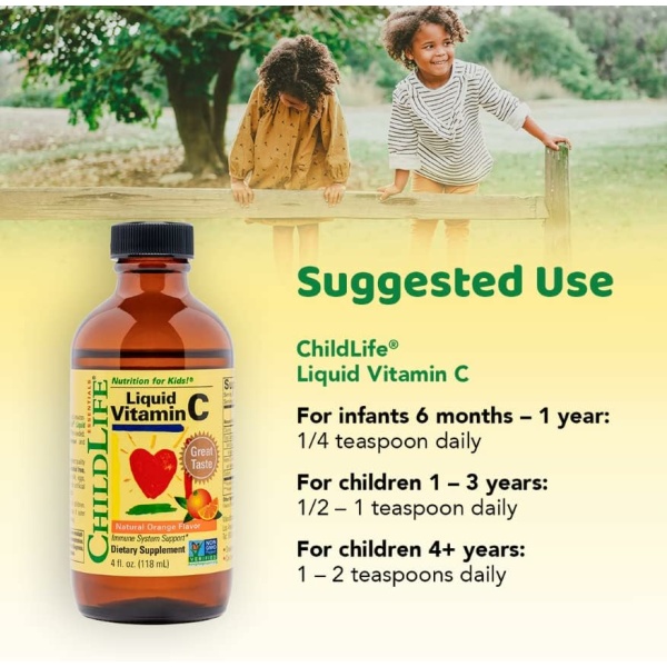 CHILDLIFE ESSENTIALS Liquid Vitamin C for Kids - Image 4