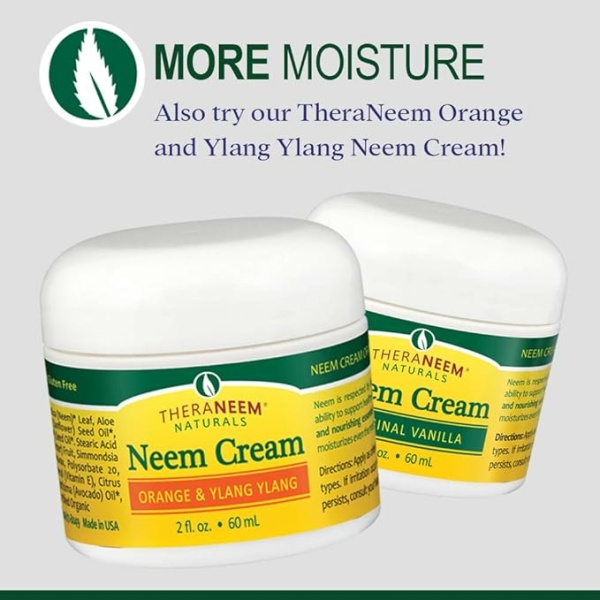 Thera Neem Cream - Original Organix South 2 Ounce Cream Vanilla