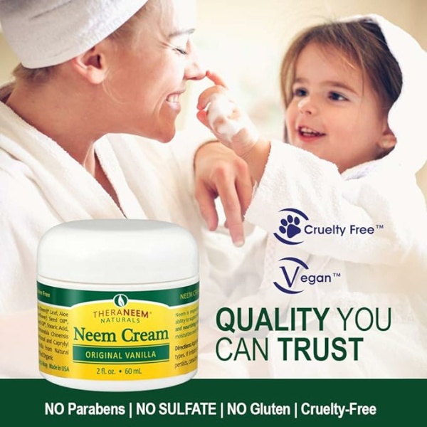 Thera Neem Cream - Original Organix South 2 Ounce Cream Vanilla - Image 4
