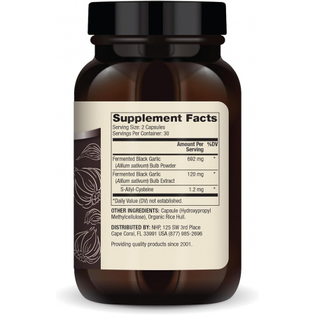 write description for this product Dr. Mercola Fermented Black Garlic, 30 Servings (60 Capsules), Dietary Supplement, Supports Immune and Blood Pressure Health, Non GMO
