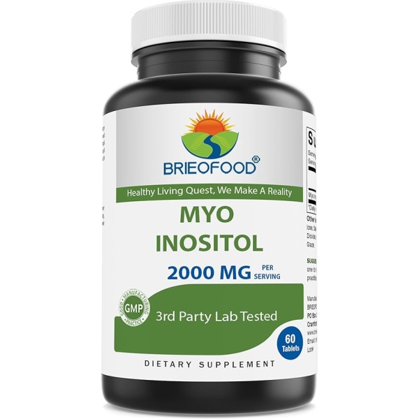 Brieofood Myo Inositol 2000 mg per serving - 60 Tablets