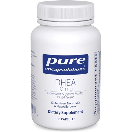 Pure Encapsulations DHEA 10 mg - Adrenal Supplement for Immune Support, Metabolism & Hormone Balance - with Micronized DHEA - 180 Capsules