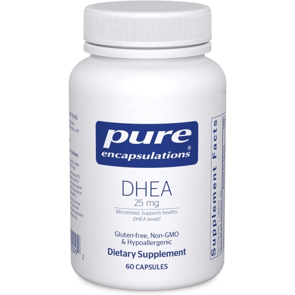Pure Encapsulations DHEA 25 mg - Supplement for Immune Support, Hormone Balance, Metabolism Support, and Energy Levels - with Micronized DHEA - 60 Capsules