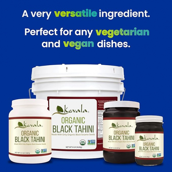 Kevala Organic Black Sesame Tahini, 12 Ounce