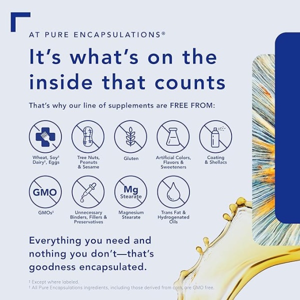 Pure Encapsulations DHEA 25 mg - Supplement for Immune Support, Hormone Balance, Metabolism Support, and Energy Levels - with Micronized DHEA - 60 Capsules