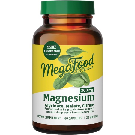 MegaFood Magnesium 300 mg - 60 Capsules