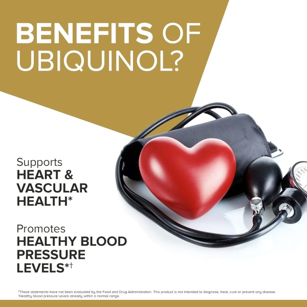 Qunol Ubiquinol CoQ10 100mg Softgels - 120 Count - Image 3