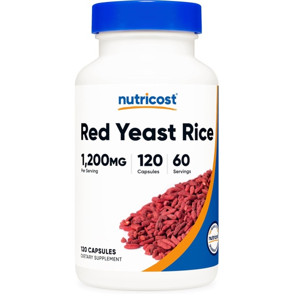 Nutricost, Red Yeast Rice 1200mg, 120 Capsules