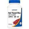 Nutricost, Red Yeast Rice with CoQ10 1300mg, 120 Capsules