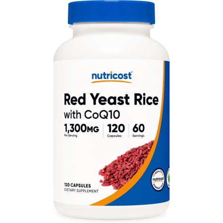 Nutricost, Red Yeast Rice with CoQ10 1300mg, 120 Capsules