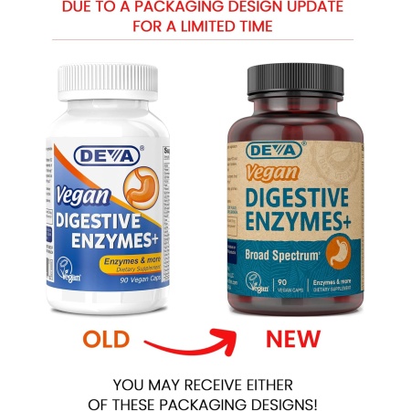 DEVA Vegan Digestive Enzymes – Plant-Based Support for Optimal Digestion