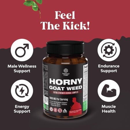 Natures Craft Horny Goat Weed Extract, Benefits