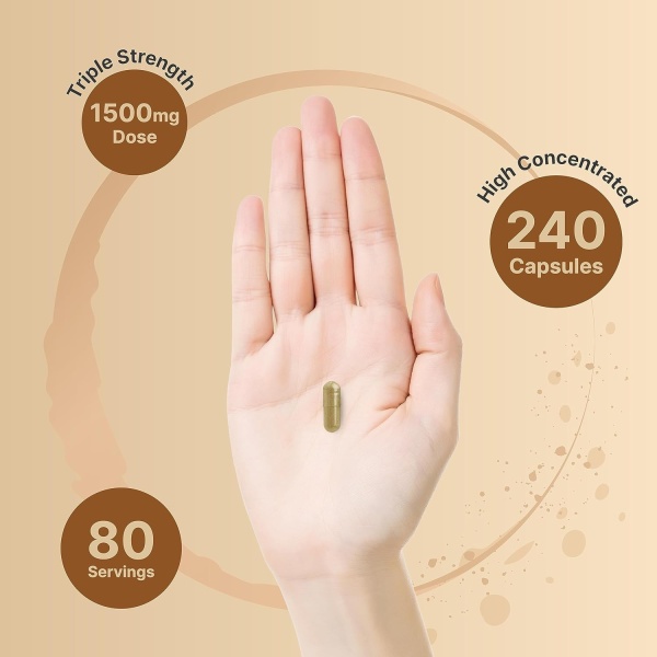 NatureBell Bacopa + Ginkgo Biloba 1,500mg, 240 Capsules - Image 4