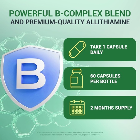 Dr. Berg Natural Vitamin B1 B6 B12 Complex, dose