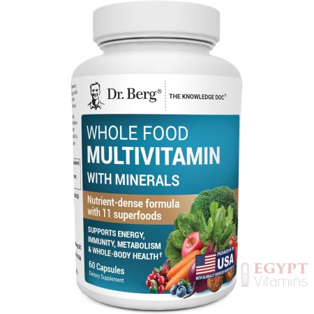 Dr Berg Whole Food Multivitamin with Minerals | 60 Capsules