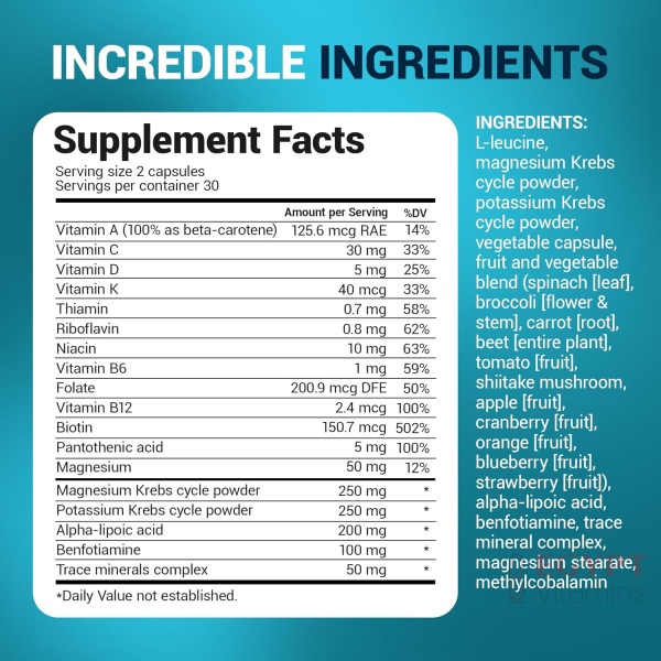 Dr Berg Whole Food Multivitamin with Minerals | 60 Capsules - Image 2
