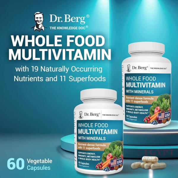 Dr Berg Whole Food Multivitamin with Minerals | 60 Capsules - Image 9