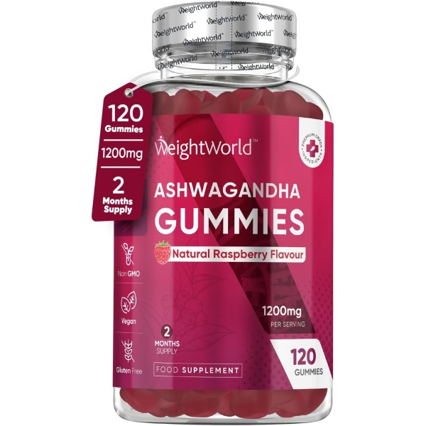 WeightWorld, Ashwagandha 1200mg, 120 Gummies