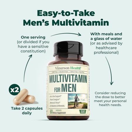 Vimerson Health Multivitamin for Men, dose