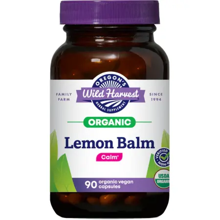 Oregon's Wild Harvest Organic Lemon Balm, 90 Capsules