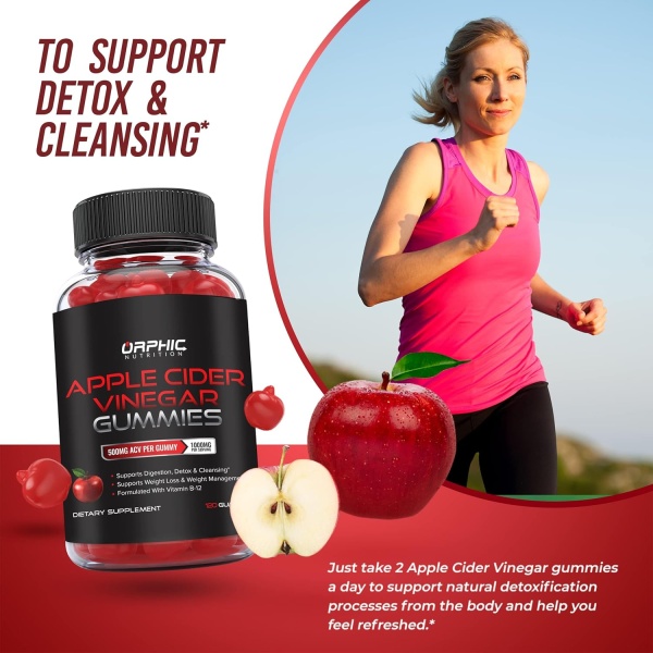 ORPHIC NUTRITION, Apple Cider Vinegar 1000mg, Dose