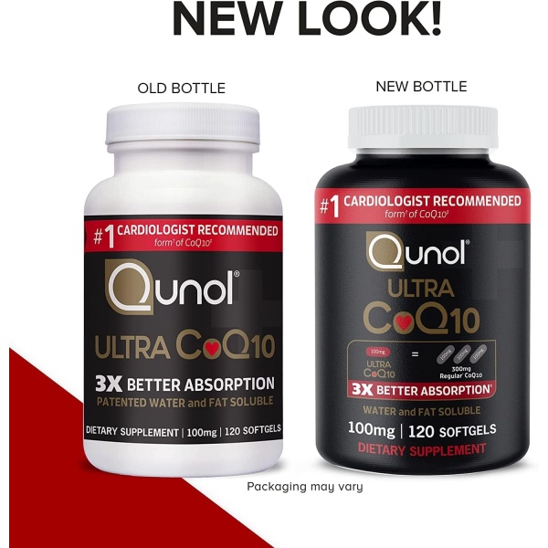 Qunol, Ultra CoQ10 100mg, New Look