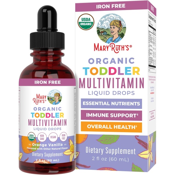 MaryRuth Organics Toddlers Multivitamin, 60 ml