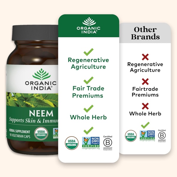 ORGANIC INDIA, Neem Leaf, Features