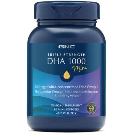 GNC Triple Strength DHA 1000, 90 Mini Softgels