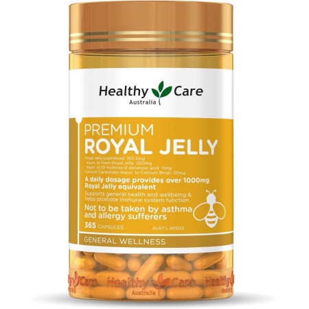 Healthy Care Royal Jelly 1000, 365 Capsules