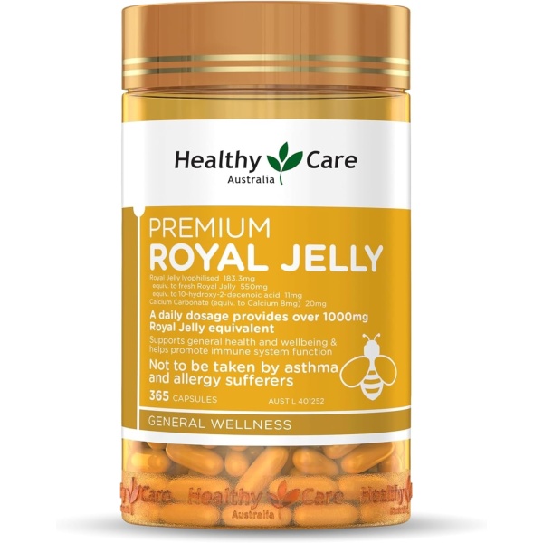 Healthy Care Royal Jelly 1000, 365 Capsules