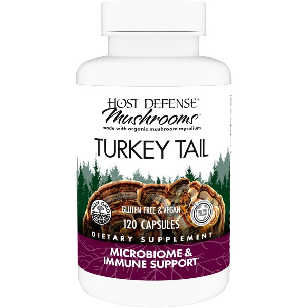 Host Defense Turkey Tail, 120 Capsules