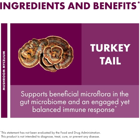 Host Defense Turkey Tail, Ingredients and Benefits