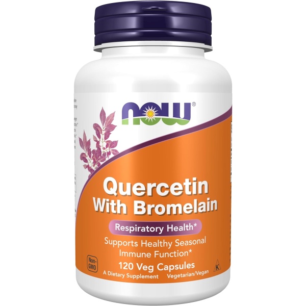 NOW Quercetin with Bromelain, 120 Veg Capsules