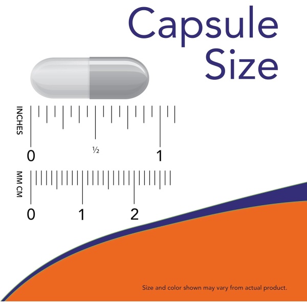 NOW Quercetin with Bromelain, Capsule size