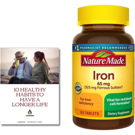 Nature Made Iron 65 mg, 365 Tablets