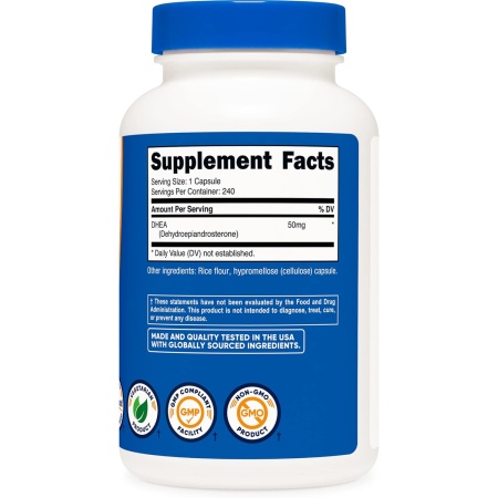 Nutricost DHEA 50mg, Ingredients.