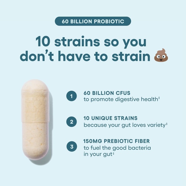 Physician's Choice Probiotics 60 Billion, Capsule shape and size