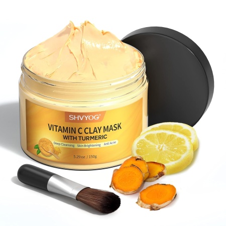 SHVYOG, Vitamin C Clay Facial Mask with Turmeric, 150 gm