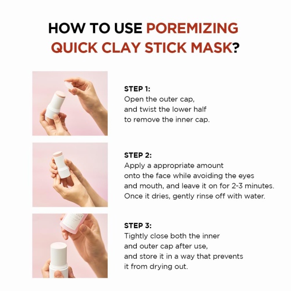 SKIN1004 Centella Poremizing Quick Clay Stick Mask, How to use