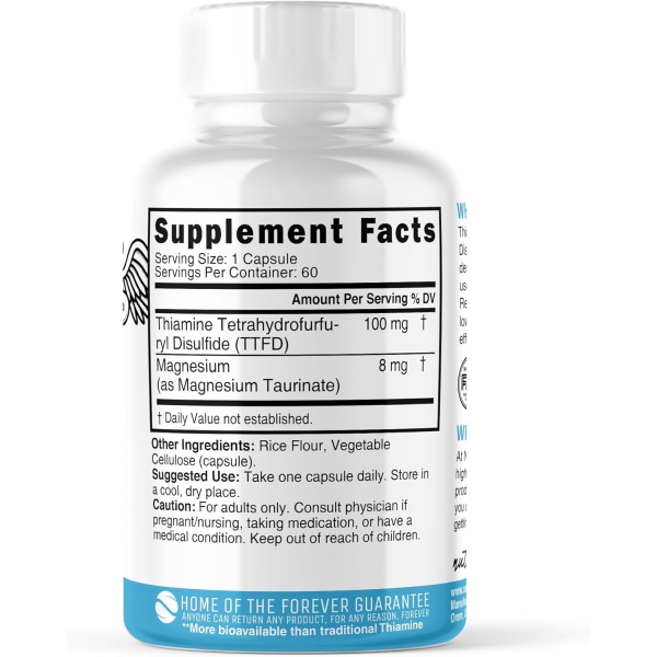 TTFD B1 Complex (Thiamine) Vitamin B1, Ingredients