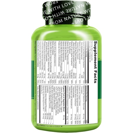 NATURELO, Whole Food Multivitamin for Teenage Boys, Ingredients
