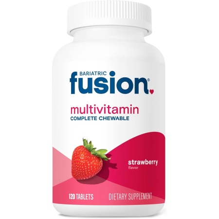 Bariatric Fusion, Complete Multivitamin Strawberry Flavor, 120 Chewable Tablets